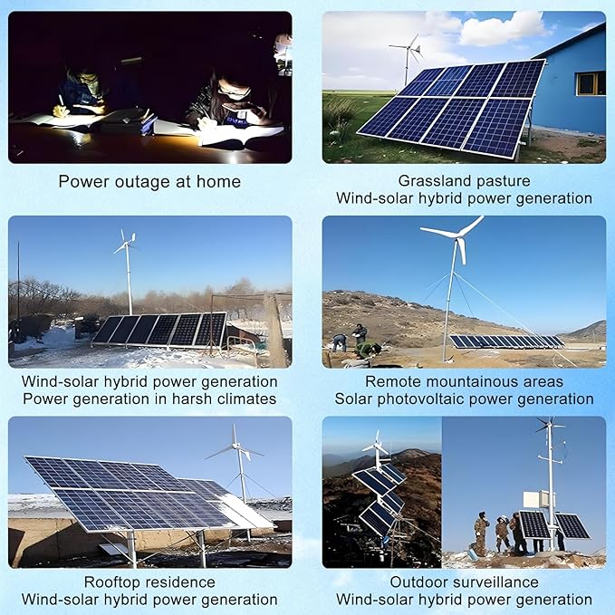 15000W Wind Solar Hybrid Charge Controller - 24V/48V Auto MPPT Boost Charge Regulator with LCD Display and Dump Load 24V/48V