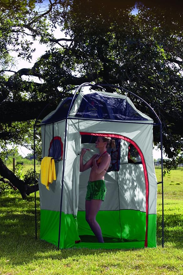 Texsport Portable Outdoor Camping Shower Privacy Shelter Changing Room Gray 1 Count (Pack of 1)
