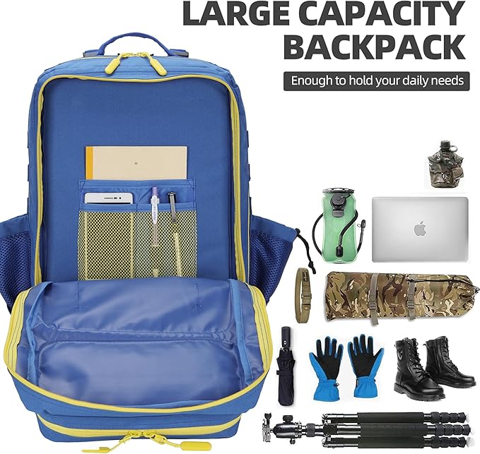 Military 45L Tactical Assault Backpack 3 day assault pack with Molle Waterproof backpack Rucksack for Tactical Backpacks