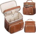 Large Leather Toiletry Bag for Women MenBathroom BagWater Resistant Shower BagMakeup BagPortable Shower Caddy for College DormHanging Travel Toiletry Bag with Transparent Waterproof Phone Pocket