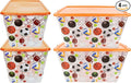 58 QT Stackable Plastic Storage Bins with Lids 4-Pack Large Clear Storage Bins for Organizing Garage Closet Durable Nestable Containers Made in USA