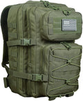 38L Military Tactical Backpack for Men Army 3 Day Assault Pack Molle Bag Bug Out Bag Green