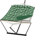 2 Person Outdoor Hammock with Stand Person Cotton Rope Hammock with Polyester Pad Portable Hammock with Carrying Bag for Patio Garden Beach Backyard Camping