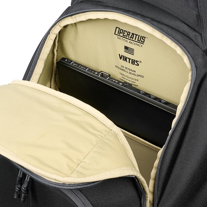 VIKTOS Operatus CCW Backpack | Everyday Durable Weather &amp Stain-Resistant Tactical Pocketed Bag with 17 Laptop Compartment Black