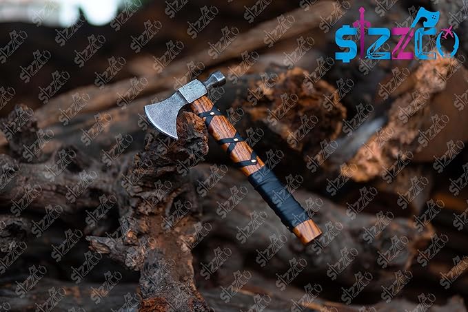 Norse Viking Axe Camping Hatchet – Berserker Axes for Woodworking Throwing and Camping | Handcrafted Lothbrok Ragnar Axe | Bearded Tomahawk for Men | Ideal Gift for Christmas Anniversary Birthday