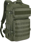 HUNTVP Tactical Backpack for Men 30L Military Backpack MOLLE Assault Pack Army Daypack Hunting Rucksack for Hiking Travel Work with Bottle HolderArmy Green