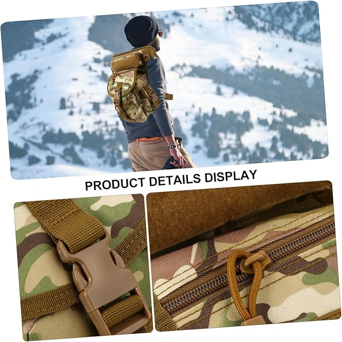 1pc Thigh Pouch Oxford Fabric Leg Bag for Outdoor Sports Practical Drop Leg Bag for Camping Hiking Fishing Water-resistant Design Storable Capacity for Essentials