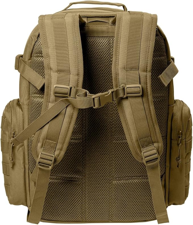 Personalized Tactical Backpack Range Bag Loop Panel for Badges and Patches Military Bag Monogrammed Name Black