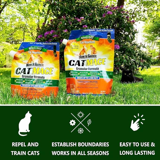 Nature's MACE Cat Repellent 6 Pound Cat Granular &amp 1 Gallon Ready-to-Use Spray