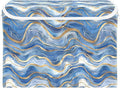 senya Large Storage Bins with Linen Collapsible Foldable Storage Cubes Fabric Closet Organizer Containers Box with Flip-Top Lid Home Bedroom Office 16.7 x 12.6 x 11.8in (Blue Gold)