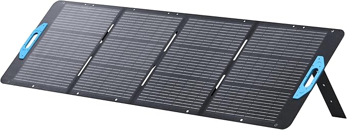 Anker SOLIX PS200 Solar Panel with Adjustable Kickstand 200W Foldable Portable Solar Charger IP67 Waterproof 23% Higher Energy Conversion Efficiency for Camping RVs and Blackouts（Renewed）