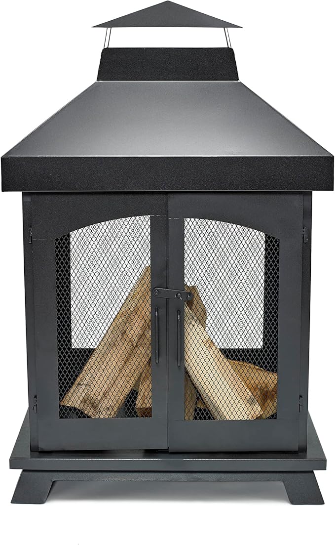 Endless Summer 45 Wood Burning Steel Outdoor Fireplace