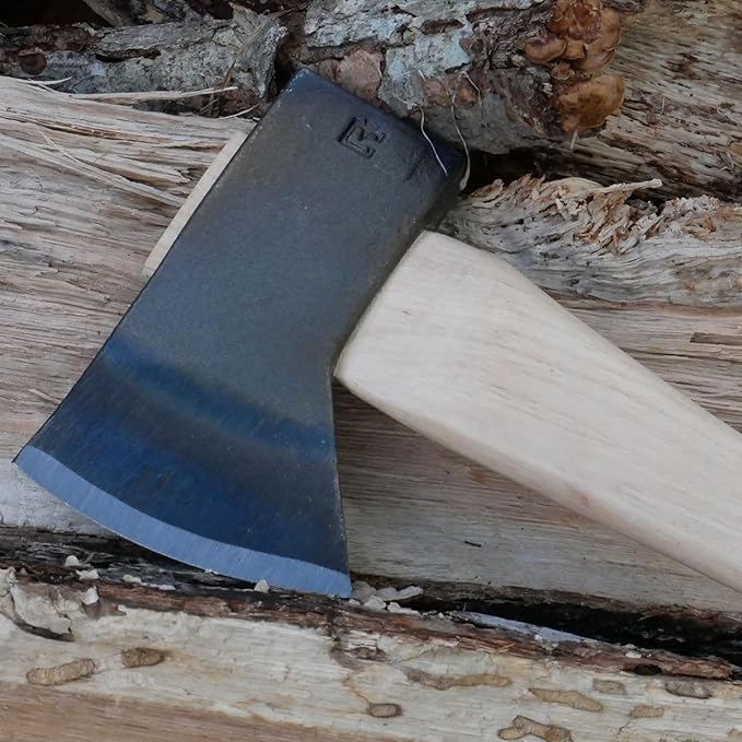 COUNCIL TOOL Hudson Bay Camp Axe - 2 lbs Hand Axe with 24 Curved Hickory Handle &amp Hardened Poll - SU20HB24C