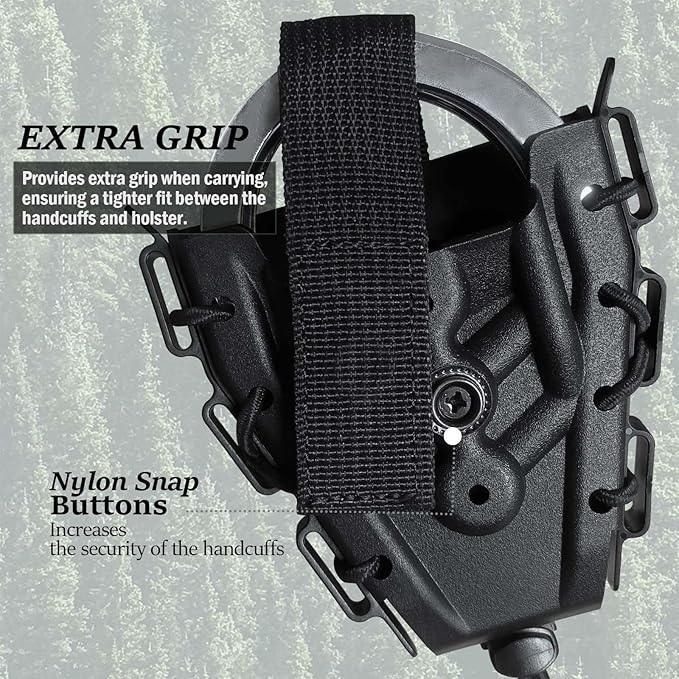 Molle Handcuff Pouch Cuff Case for Duty Belt Fit Handcuff Holder for Duty Belt and Handcuffs Holster