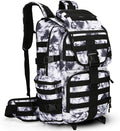 Military Tactical Backpack Waterproof Outdoor Hunting Backpack Large Capacity Hunting Day Pack (BlackWhite)
