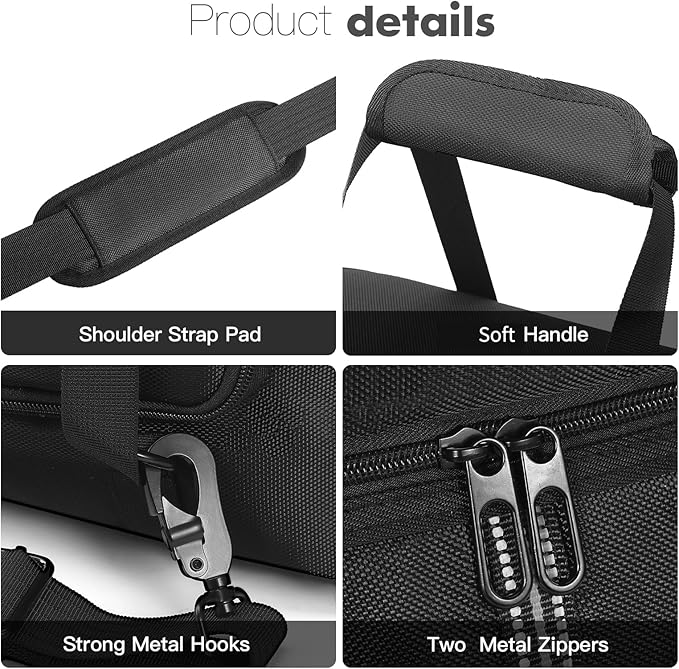 Soft Carrying Bag Compatible with DJI Power 1000 Portable Power Station Storage Case Cover for Outdoor Power Charging Cable and Accessories