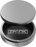 ZPACK Metal Can | Metal Pouch Can | Signature Series | Premium Aircraft-Grade Aluminum Container with Magnetic Closure | Slim EDC Pocket Tin | Carved Engraved Design | Gift for Him (Silver)