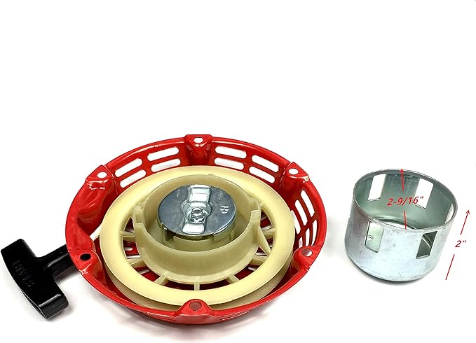 Recoil Starter with Pulley for A-ipower AP4000 AP5000 SUA4500 SUA5000 7HP 7.5HP Generator 1-1/2 in Height (4)
