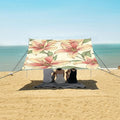 ALAZA Beautiful Lily Summer Floral Beach Tent Sun Shelter Portable Canopy Sunshade for Outdoor Camping Picnics Backyard Fun 10x9 ft