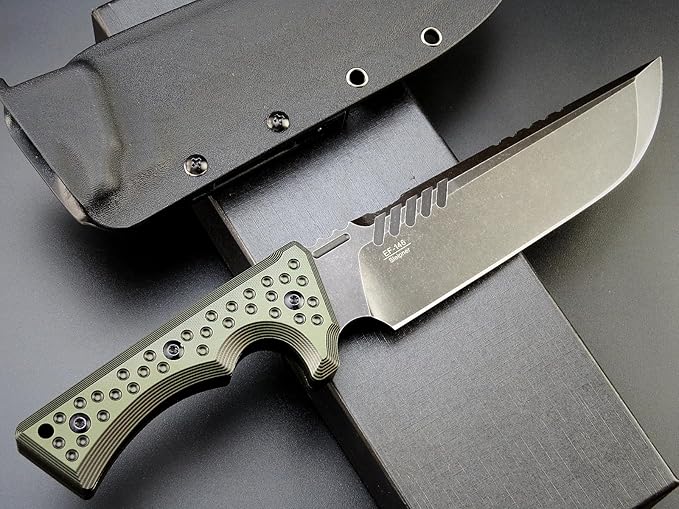 Eafengrow EF146 Fixed Blade Knife Sleipner Steel Blade G10 Handle Full Tang EDC Straight Knife for Working Camping Bushcraft