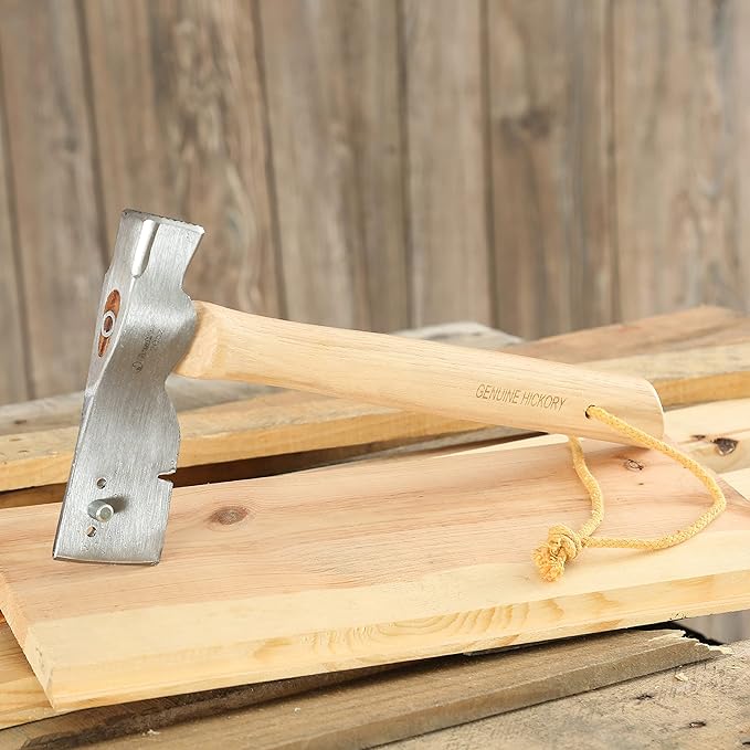 GreatNeck SHR14 Roofing Hatchet 20 Oz. Hatchet Hammer for Installing Roofing Shingles Drop Forged Steel Head Genuine Hickory Handle Roofing Tools