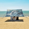 ALAZA Ocean Dolphin with Bubbles Beach Tent Sun Shelter Portable Canopy Sunshade for Outdoor Camping Picnics Backyard Fun 10x9 ft