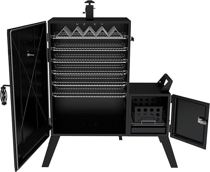 Dyna-Glo DGO1890BDC-D Wide Body Vertical Offset Charcoal SmokerBlack