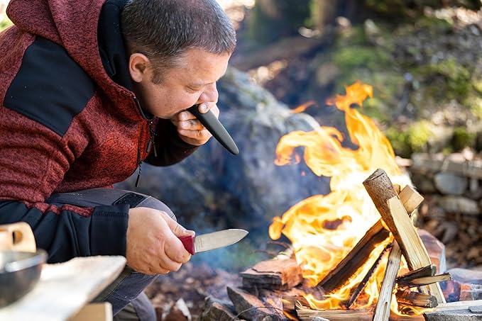 Victorinox Venture Fixed-Blade Full Tang Stainless Steel Outdoor Knife - Durable Olive Handle Swiss Army Knife That is Ideal for Camping and Survival