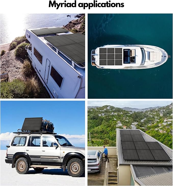 2pcs Bifacial Solar Panel N-Type 18BB 200W - Total 400W Bifacial Solar Panels with Anti-PID Technology Optimized for Farms Rooftops Marine Use