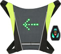 Drfeify LED Backpack Attachment ClampHolder Remote Control LED Backpack with Direction Indicator Safety Light Bag Sports Vest Wireless Controller for Cycle Running Walking Jogging (Grey)