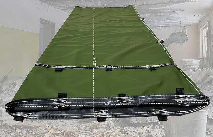 Heavy-Duty 10Ft Construction Chute Section with 12 Load-Bearing Cable TiesExtra Thick Double-Layer Material Trash ChuteMulti Connect Debris Chute for Removal of Construction Waste