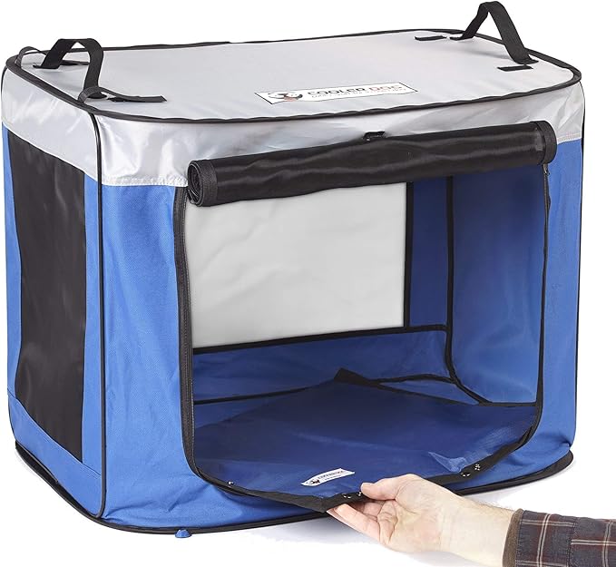 CoolerDog Pop Up Dog Shade Tent – Portable UV Sun Protection Shelter for Medium Dogs Outdoor Beach &amp Camping Sun Shade (Medium)
