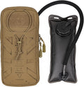 Tactical Hydration Pouch with Inner Bladder for 1L Water Bag Laser Cut MOLLE Hydration Pouch for Hiking Biking Running and Climbin 500D Nylon