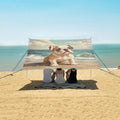ALAZA Bulldog Puppy Sea Beach Tent Sun Shelter Portable Canopy Sunshade for Outdoor Camping Picnics Backyard Fun 10x9 ft