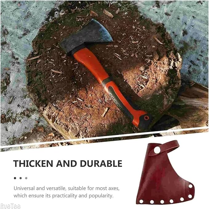 Hatchet Sheath Cover Sheath Leather Hatchet Protector Head Protect for A613 600g Axe Tool(Color02)