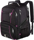 LTINVECK Extra Large BackpackTSA Friendly Travel Laptop Computer Backpack for Men WomenRFID Water Resistant Big Business Backbag Fits 17.3 Inch LaptopsPurple