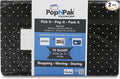 2 Pack - Pop N Pak Collapsible Storage Box Black 70 Quart Capacity 26x14x16 Inches Folding Design (Polka Dots)
