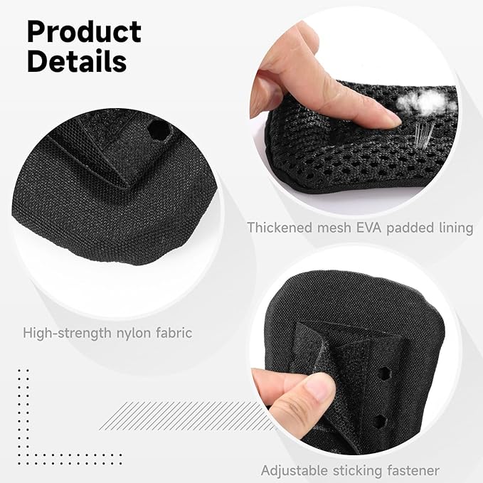 Bosreroy 2 Shoulder Strap Cushions Soft Mesh Pads For Backpacks Vests And Messenger Bags Lightweight Design For Men