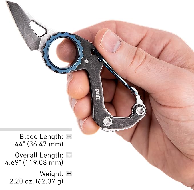 CRKT Compano Everyday Carry EDC Pocket Folding Knife with Slip Joint: Stainless Steel Plain Edge Blade Stainless Steel Handle 9083