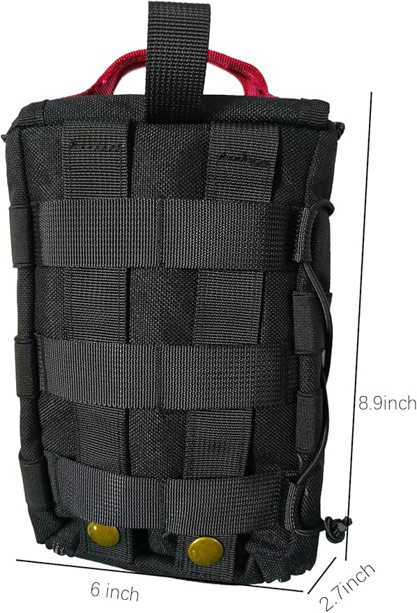 Roaring Fire Dispatch First Aid Kit Pouch Tactical Molle Utility Pouch for Outdoor Activities and Emergency Uses EDC Pouches Outdoor Survival Kit