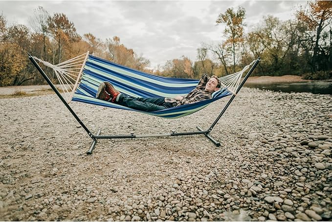 Stansport Outdoor Camping Hammock with Pillow and Stand