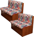 KRFOONN RV Dinette Cushion Covers - Stretch Camper Cushions - Replacement Couch Cushion Slipcovers - Washable Loveseat Slipcovers - Travel Trailer Couch - Includes 2 Backrest &amp 2 Bench Covers