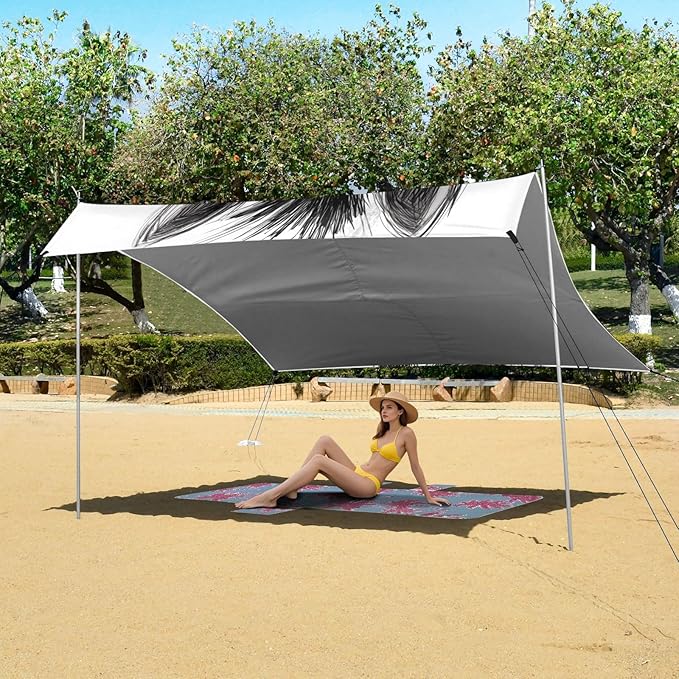 ALAZA Hand Drawn Portrait of Funny Zebra Cartoon Beach Tent Sun Shelter Portable Canopy Sunshade for Outdoor Camping Picnics Backyard Fun 10x9 ft
