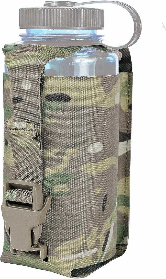 Water Bottle Holder MolleJX Tacfancier Tactical Water Bottle Pouch for Belt Backpack Chest Rig Canteen Pouch for 32oz Nalgene