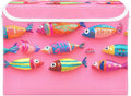 AIXIWAWA Lidded Storage Cube (Cute Fishes) Fabric Foldable Closet Bins with Flip Lid and Handles Organizer Basket Container 16.5 x 12.6 x 11.8 IN