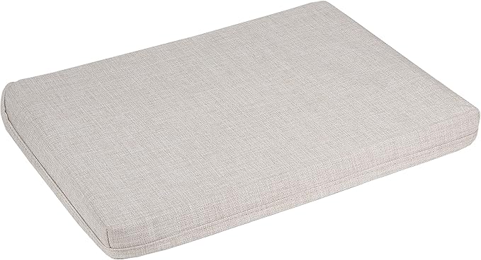 Bigso Box of Sweden Small Storage Box with Lid and Handle - Fabric Storage Box Made of Polyester and Cardboard in Linen Look - Folding Container for Clothes Accessories Toys etc. - Beige