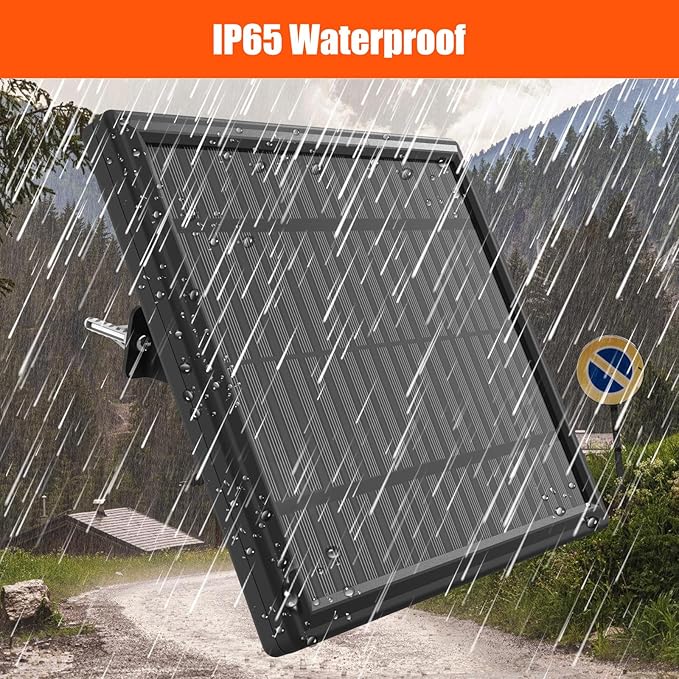 12V Solar Panel for Deer Feeder 3.6W Solar Battery Charger with Adjustable Mount Bracket Waterproof Trickle Charger with Alligator Clips Power Supply for Game Feeder and Timer