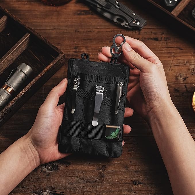 VIPERADE VE1 Pocket Organizer EDC Pouch for Men EDC Organizer Storage EDC Gears Multitool Pocket Pouch Hold Your Flashlight/Pocket Knife Pen Notebook