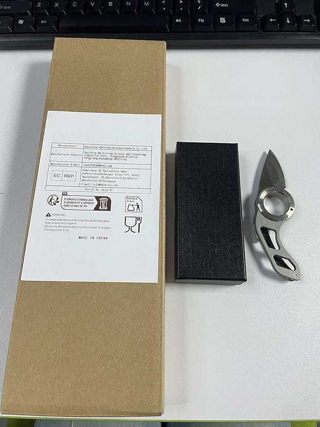 XTL Mini EDC Folding Utility Knife with 5Cr15 Steel Blade and Loop G10 Handle Compact Pocket Knife for EDC Outdoor Camping Hiking Christmas Stocking Gift for Men Women (1)