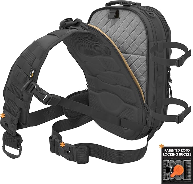 HAZARD 4 Blastwall - Optics/CCW Sling Pack Hard Shell Camera Bag Tactical Molle Backpack (29.5 L) - Black